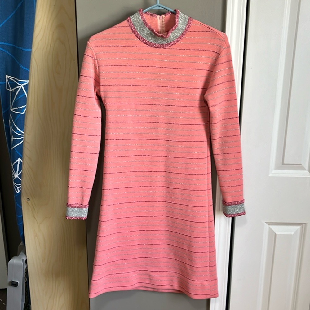 Vintage pink wool Pennington’s dress
